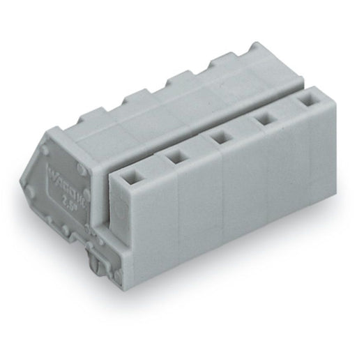 WAGO - Kabelsteckverbinder für Leiterplattensteckverbinder 1-Leiter Federleiste 731-543/008-000 CAGECLAMP 2,5mm²,gr − 10 Stück