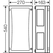Hensel - Leergehäuse FP 0310 EB-Mass216x486x136mm