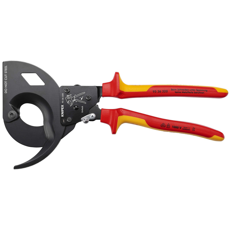 Knipex - Kabelschere Kabelschneider 95 36 320 isoliert, 320mm