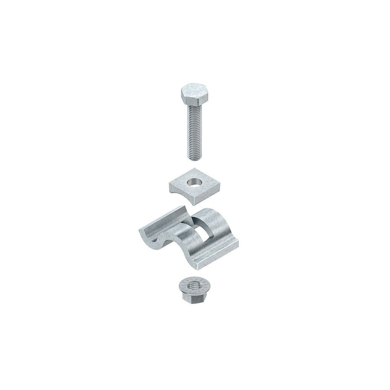 Niedax - Befestigungselement für Stiel/Profilschiene Spannklaue SPKM 25 F (1Paar) − 1 Packung