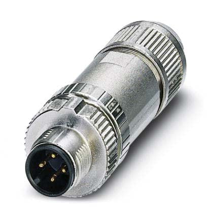 Phoenix Contact - Rundsteckverbinder, feldkonfektionierbar (Industriesteckverbinder) Steckverbinder SACC-M12MS-4PL SH