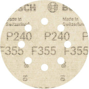 Bosch - Schleifpapier/Schleifvlies PRO F355 Schleifblatt, 125 2608605119 mm, 240, 5-tlg