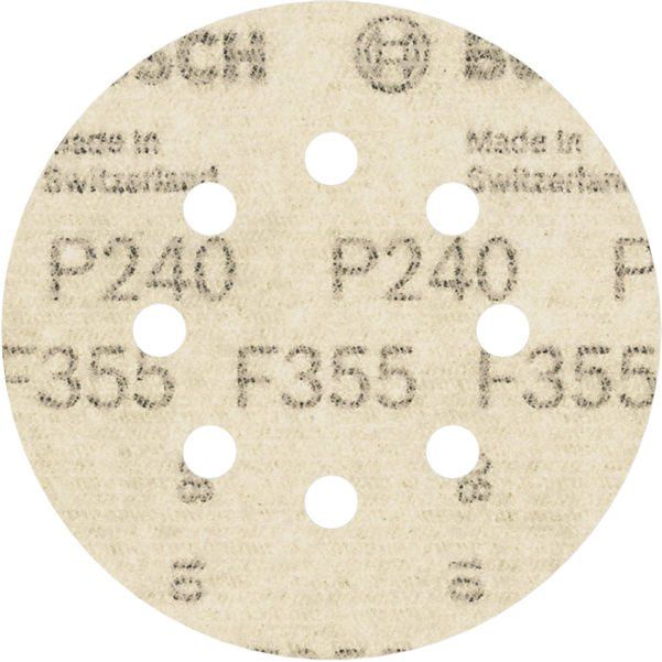 Bosch - Schleifpapier/Schleifvlies PRO F355 Schleifblatt, 125 2608605119 mm, 240, 5-tlg