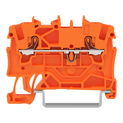 WAGO - Durchgangs-Reihenklemme 2-Leiter-Durchgangsklemme 2201-1202 1,5 mm²,orange − 100 Stück