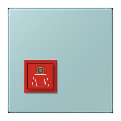 Jung - Behindertenelement für Installationsschalterprogramme Notrufsystem Ruftaster NRS LC 0834 RT 214 ceruleen clair