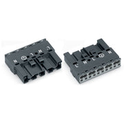 WAGO - Steckverbinder für steckbare Gebäudeinstallation Stecker 5-polig 770-1175 Kod. L,dunkelgrau − 50 Stück