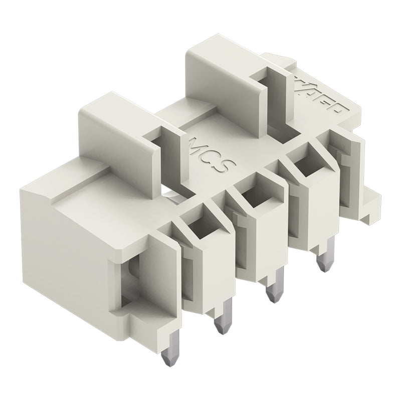 WAGO - Leiterplattensteckverbinder THT-Stiftleiste Lötstift 721-434/001-000 1,0x1,0,abgew.,lgr − 200 Stück
