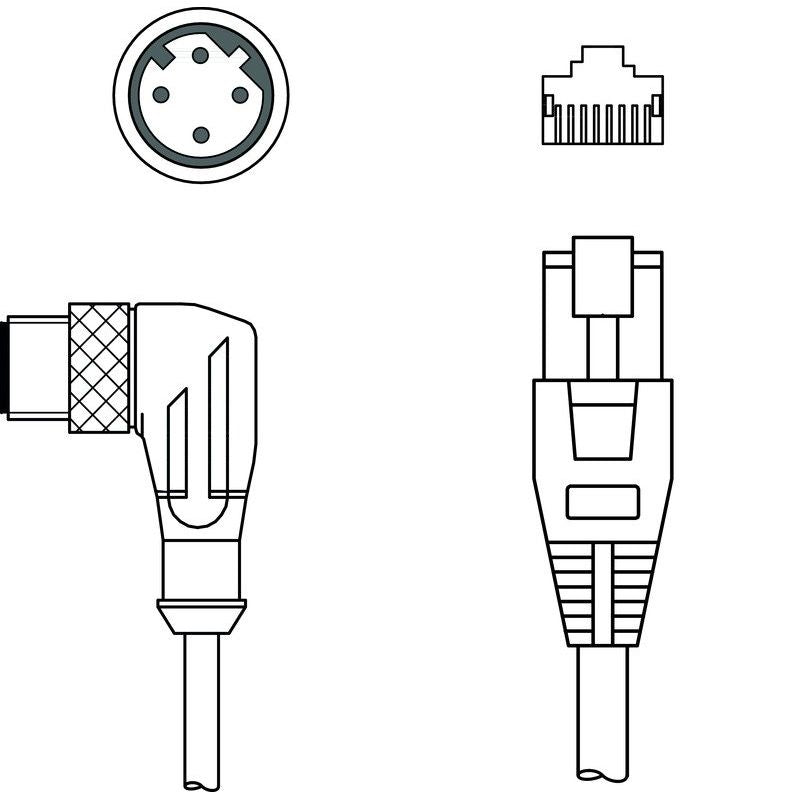 Leuze - Konfektioniertes Sensor-Aktor-Kabel Verbindungsleitung KSS ET-M12-#50138106