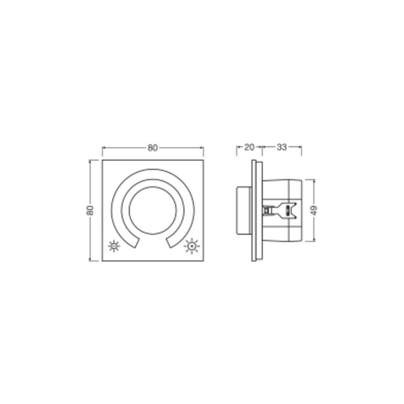 Ledvance - Lichtregelsystemkomponente Manuelles Steuergerät MCU SELECT DALI-2