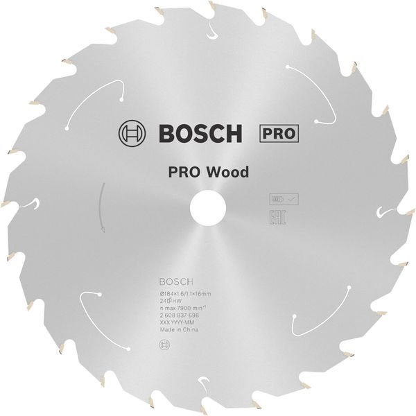 Bosch - Kreissägeblatt PRO Wood cordless 2608837698 Kreissägeblatt 184 x