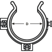 HellermannTyton - Rohrschelle Helawrap-Zubehör HWCLIP16-HIRHS-BK-50 − 50 Stück
