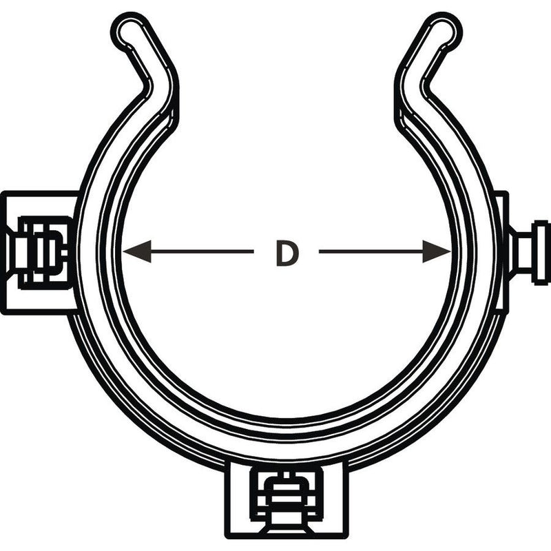 HellermannTyton - Rohrschelle Helawrap-Zubehör HWCLIP16-HIRHS-BK-50 − 50 Stück