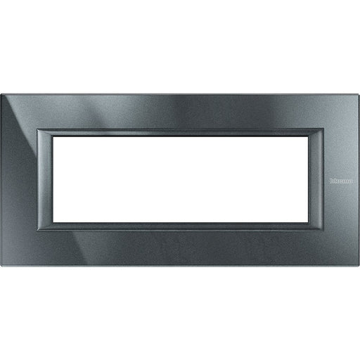 Legrand (BT) - Abdeckrahmen Axolute Rahmen 6-Modul HA4806HS alu schwarz