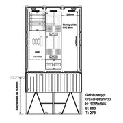 GSAB Elektrotechnik - Zähler-Komplettschrank Zähleranschlußsäule 03.88.1P21HSA 2 Zähler