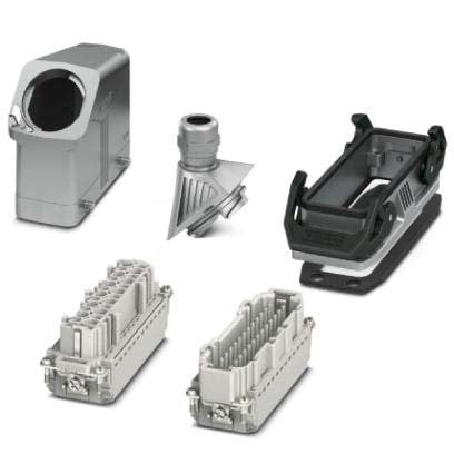 Phoenix Contact - Rechtecksteckverbinder, Set (Industriesteckverbinder) Steckverbinder-Set HC-EVO-B24PT#1411490 BWD-HH-M32ELC-AL