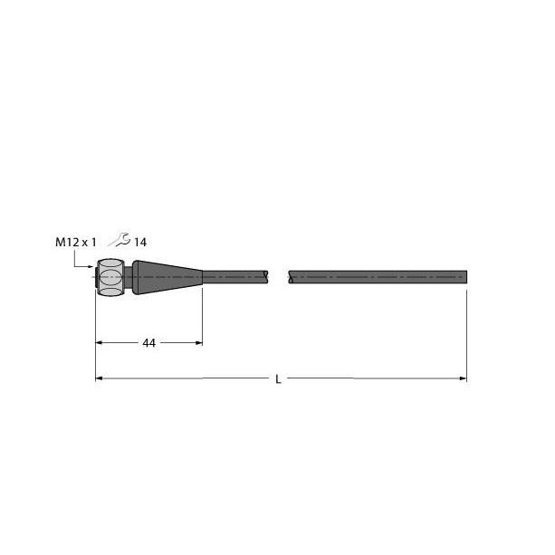 Turck - Konfektioniertes Sensor-Aktor-Kabel Anschlussleitung RKH4.5-10/TFG TPE − 1 Stück