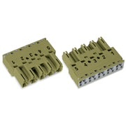 WAGO - Steckverbinder für steckbare Gebäudeinstallation Stecker 5-polig 770-275 Kod. B,hellgrün − 50 Stück
