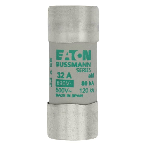 Eaton - Zylindrische Sicherung Sicherungseinsatz Nieders. CYLINDRICA#C22M32 32A AC 690V 80kA − 10 Stück