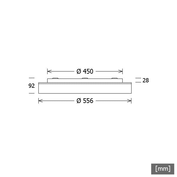 LTS Licht&Leuchten - Decken-/Wandleuchte LED-Leuchte LUNS104.830.1/DALIsw 830, DALI