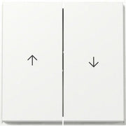 Gira - Abdeckung/Bedienelement für Installationsschalterprogramme Wippe 2f Pfeil 329466 (WG UP) Reinweiß