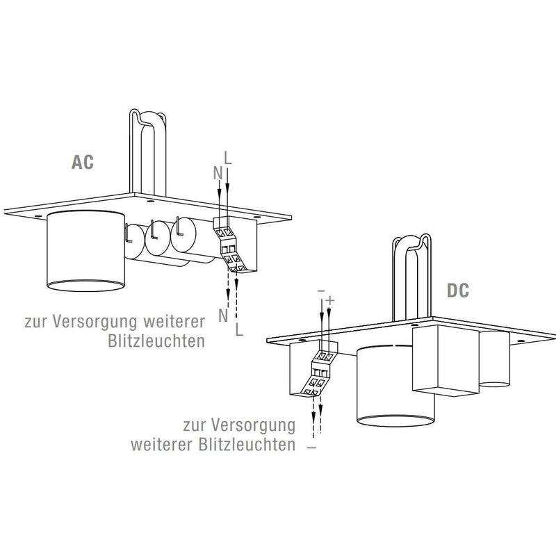 Pfannenberg - Blitzleuchte QUADRO F12 24 DC YE 10J, IP66/67, rt