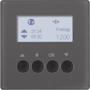 Berker - Bussystem-Zeitschaltuhr KNX-Funk Jalousieschaltuhr 85745126 anthrazit samt