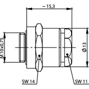 Telegärtner - Koax-Steckverbinder Kabelabfangung IP 67 100021323