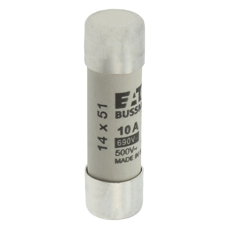 Eaton - Zylindrische Sicherung Sicherungseinsatz Nieders. CYLINDRICA#C14G10 10A AC 690V 80kA − 10 Stück