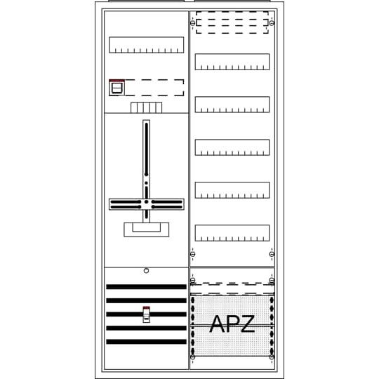 Striebel&John - Zähler-Komplettschrank Komplettschrank, AP DA27TB
