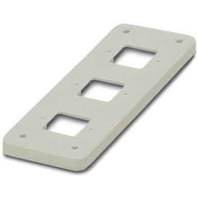 Phoenix Contact - Adapterplatte für Industriesteckverbinder Adapterplatte HC-B 24-ADP-3D 7-GY − 10 Stück