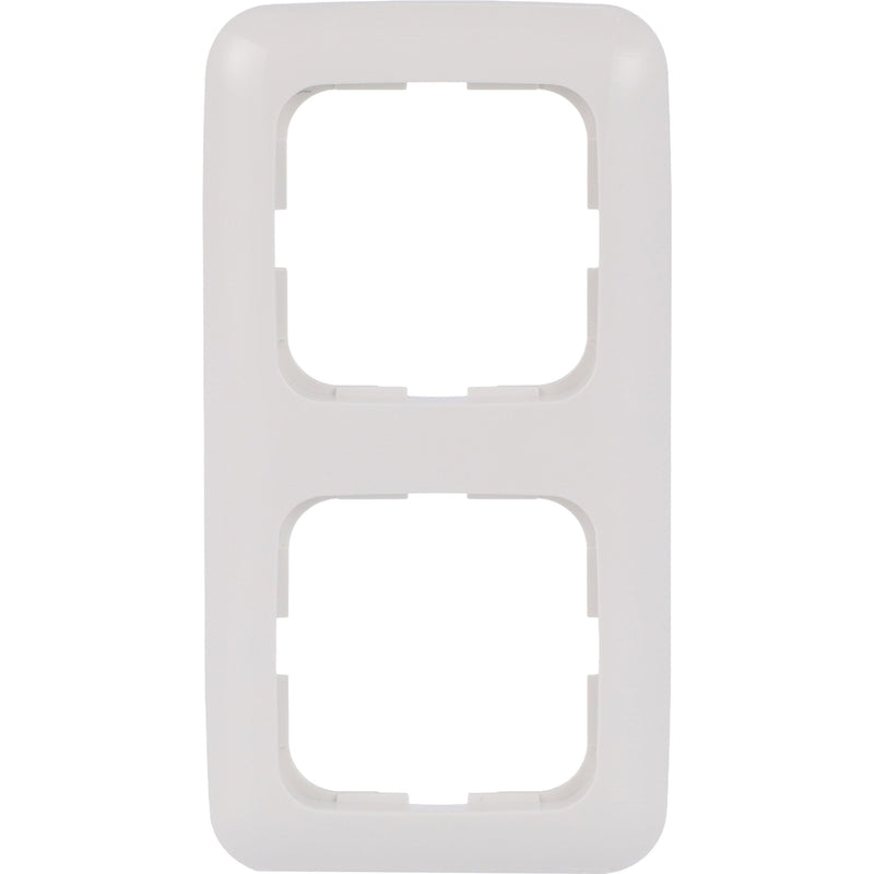 Busch-Jaeger - Abdeckrahmen Rahmen 2-fach 2512-214 aws senk.+ waager