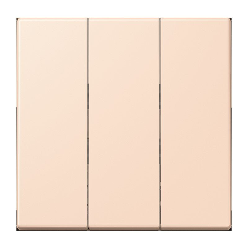 Jung - Abdeckung/Bedienelement für Installationsschalterprogramme Wippe 3fach LC 993 BF 228 rose pale (32091)