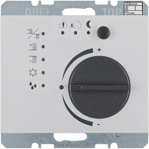 Berker - Bussystem-Raumtemperaturregler Temperaturregler 75441171 Alu