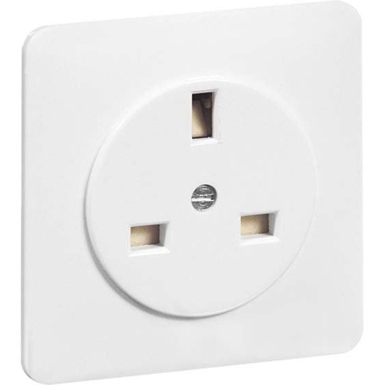 Peha - Schalter-/Steckdosenkombination Steckdose ws D 80.6670 GB W 13A 250V British