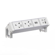 Bachmann - Multi-Tischsteckdose Steckdosenleiste 937.417 DESK2 ALU WHITE