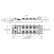 Turck - Feldbus, Dez. Peripherie - Funktions-/Technologie-Modul Blockmodul TBIP-L5-4FDI-4FDX f. EtherNet/IP/CIP − 1 Stück