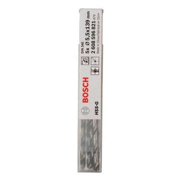 Bosch - Bohrer PRO Metal HSS-G 2608596821 Spiralbohrer 5,5 x
