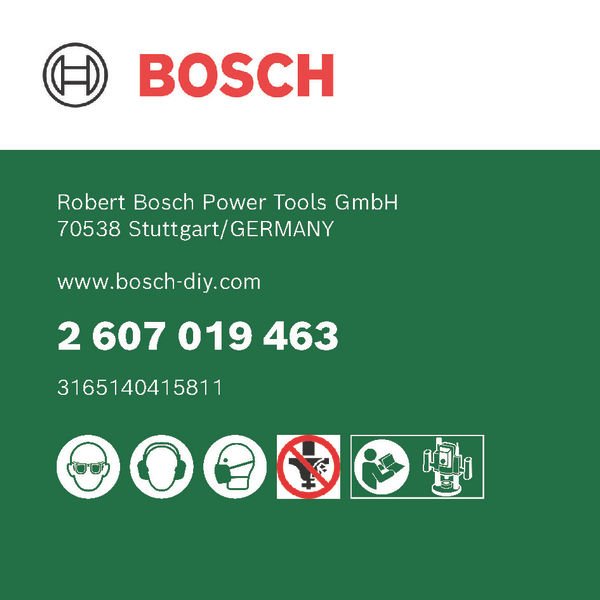 Bosch Power Tools - Werkzeugset 6-teiliges HM-Fräser-Set 2607019463 (8 mm Schaft)  − 1 Stück