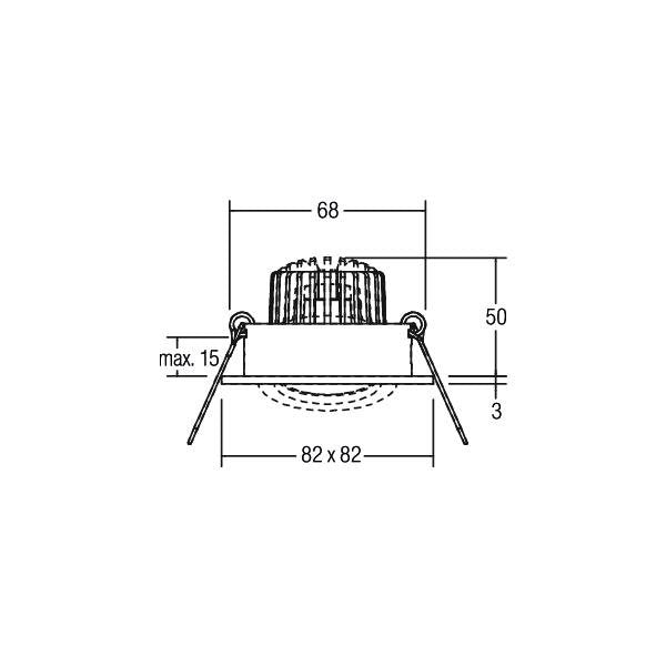 Brumberg Leuchten - Downlight/Strahler/Flutlicht LED-Einbaustrahler 350 mA 12374073