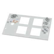 Eaton - Frontplatte (Schaltschrank) Frontblende +Einbausatz XME0804CM Mess 4x72 grau
