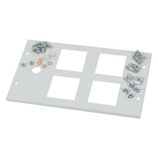 Eaton - Frontplatte (Schaltschrank) Frontblende +Einbausatz XME0804CM Mess 4x72 grau
