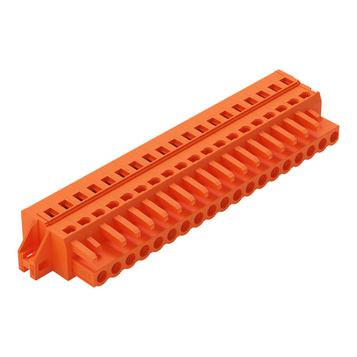 WAGO - Kabelsteckverbinder für Leiterplattensteckverbinder 1-Leiter-Federleiste 231-319/031-000 CAGECLAMP,2,5mm²,or − 10 Stück