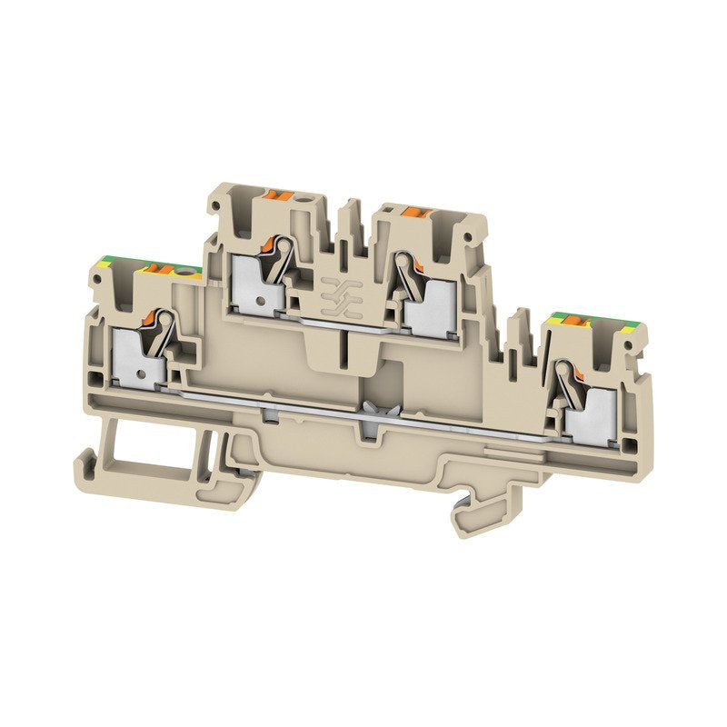 Weidmüller - Durchgangs-Reihenklemme A2T 2.5 FT-PE 2,5qmm, 24A − 50 Stück