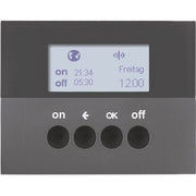 Berker - Bussystem-Zeitschaltuhr KNX-Funk Zeitschaltuhr 85745275 anthrazit matt