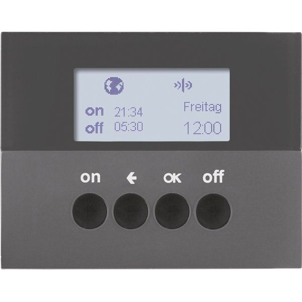 Berker - Bussystem-Zeitschaltuhr KNX-Funk Zeitschaltuhr 85745275 anthrazit matt