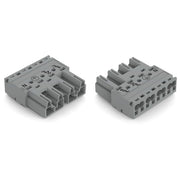 WAGO - Steckverbinder für steckbare Gebäudeinstallation Stecker 4-polig 770-254/060-000 Kod. B,grau − 50 Stück