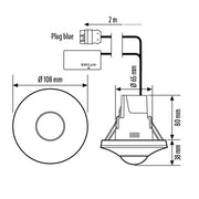 ESYLUX - Bussystem-Bewegungsmelder Decken-Präsenzmelder PD-C 360 #EP10428890