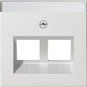 Gira - Einsatz/Abdeckung für Kommunikationstechnik Abdeckung Modular Jack 264027 30Grd 2fach rws matt
