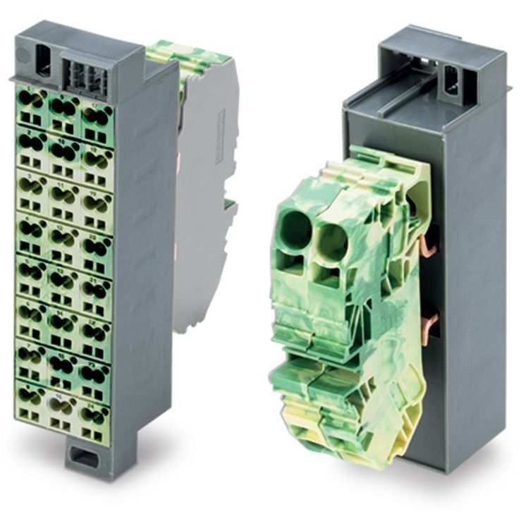 WAGO - Feldbus, Dez. Peripherie - Kommunikations-Modul Potentialblock 726-622 grün-gelb, Aufdruck