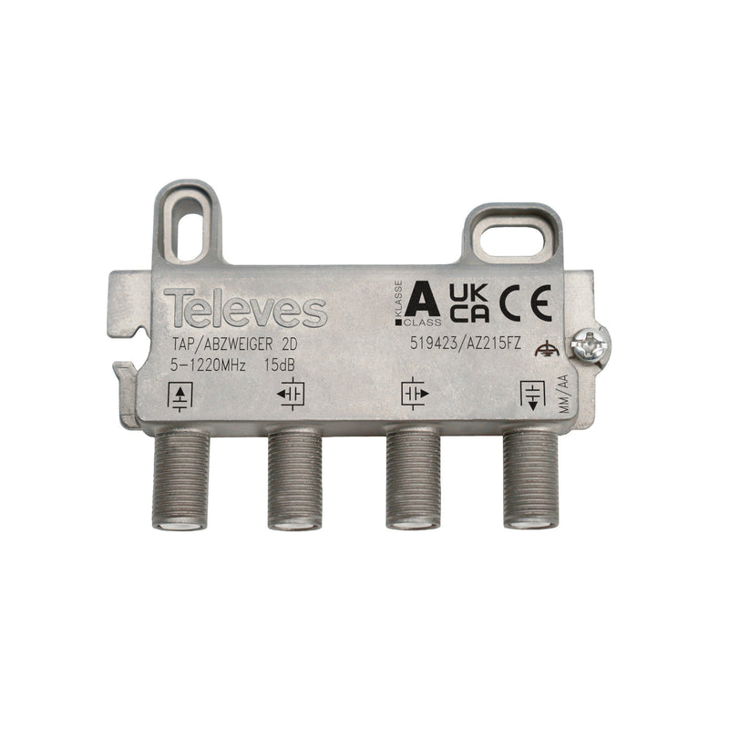 Televes - Abzweiger und Verteiler Abzweiger 2f. AZ215FZ 5-1218 MHz AD: 15 dB